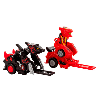 Набор Машинки трансформеры Blaze Rider и Attack Tiger Flip Changer KiddiePlay 106009 1